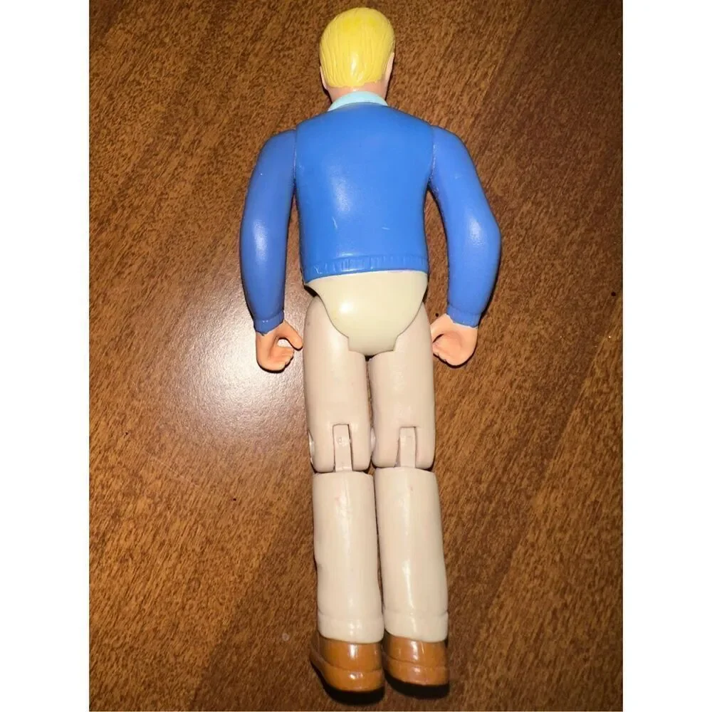Toys R Us Dollhouse 2017 Dad Father Doll Figure Tan Pants & Blue Sweater